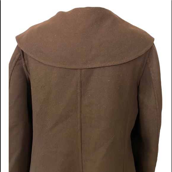 Talbots Petites 100% Wool Chocolate Brown Women’s Career Blazer Jacket Size 10 - Picture 9 of 16